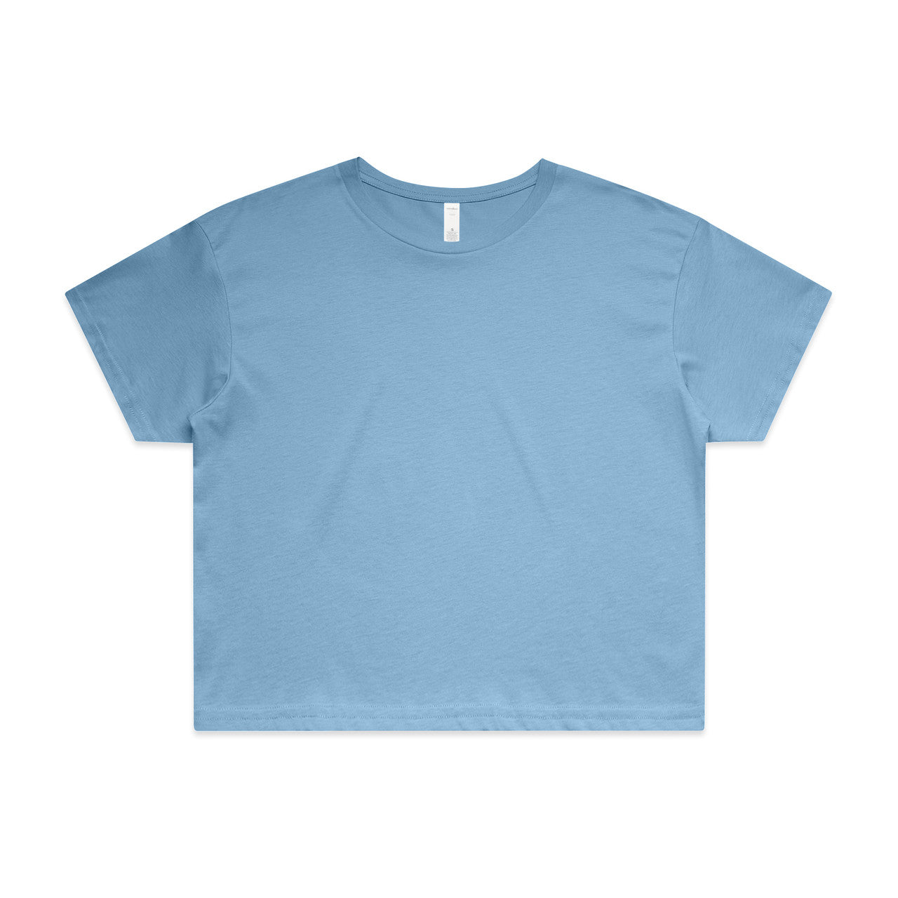 Wo's Crop Tee – T-Shirt - CAROLINA BLUE