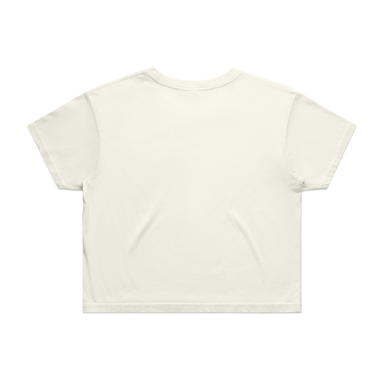Wo's Crop Tee – T-Shirt - ECRU - BACK