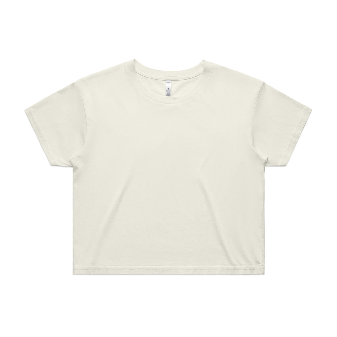 Wo's Crop Tee – T-Shirt - Ecru