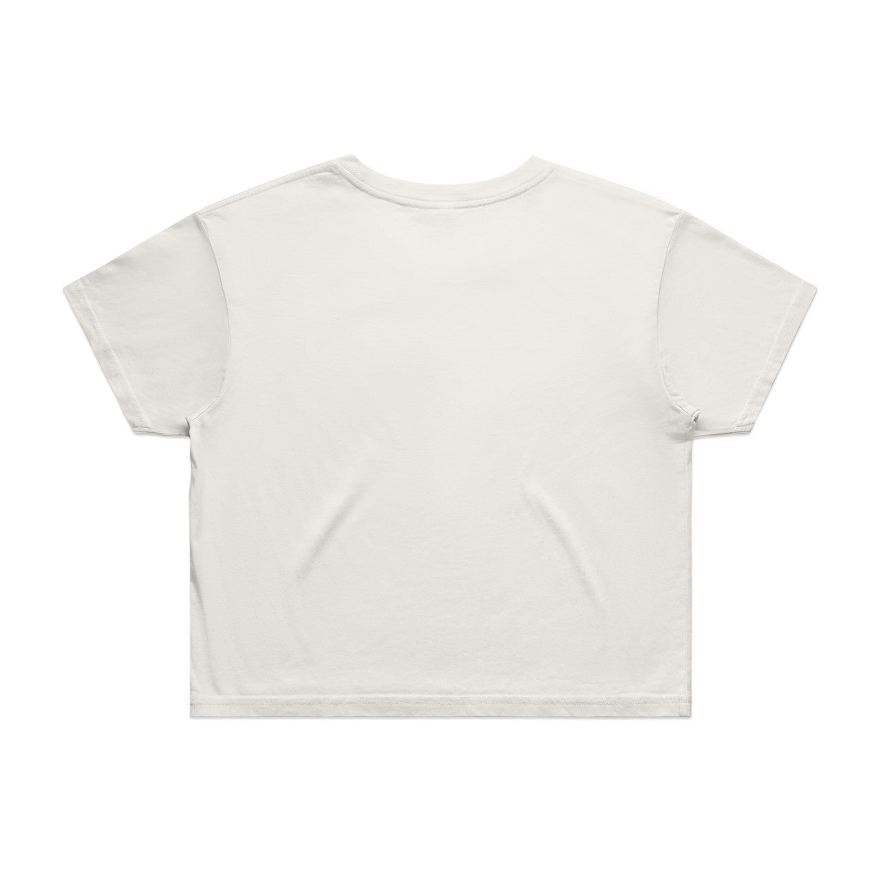Wo's Crop Tee – T-Shirt - NATURAL - BACK