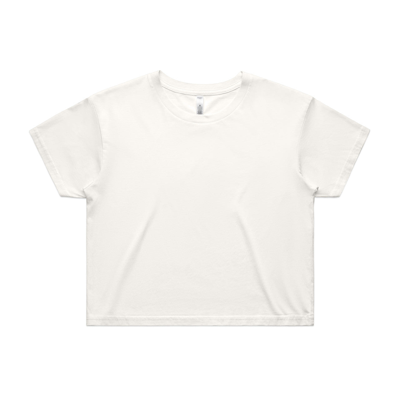 Wo's Crop Tee – T-Shirt - Natural