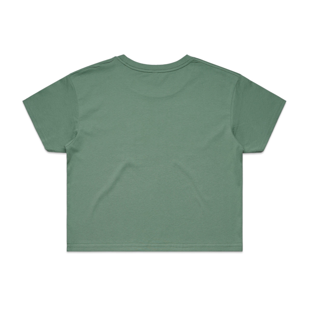 Wo's Crop Tee – T-Shirt - SAGE - BACK