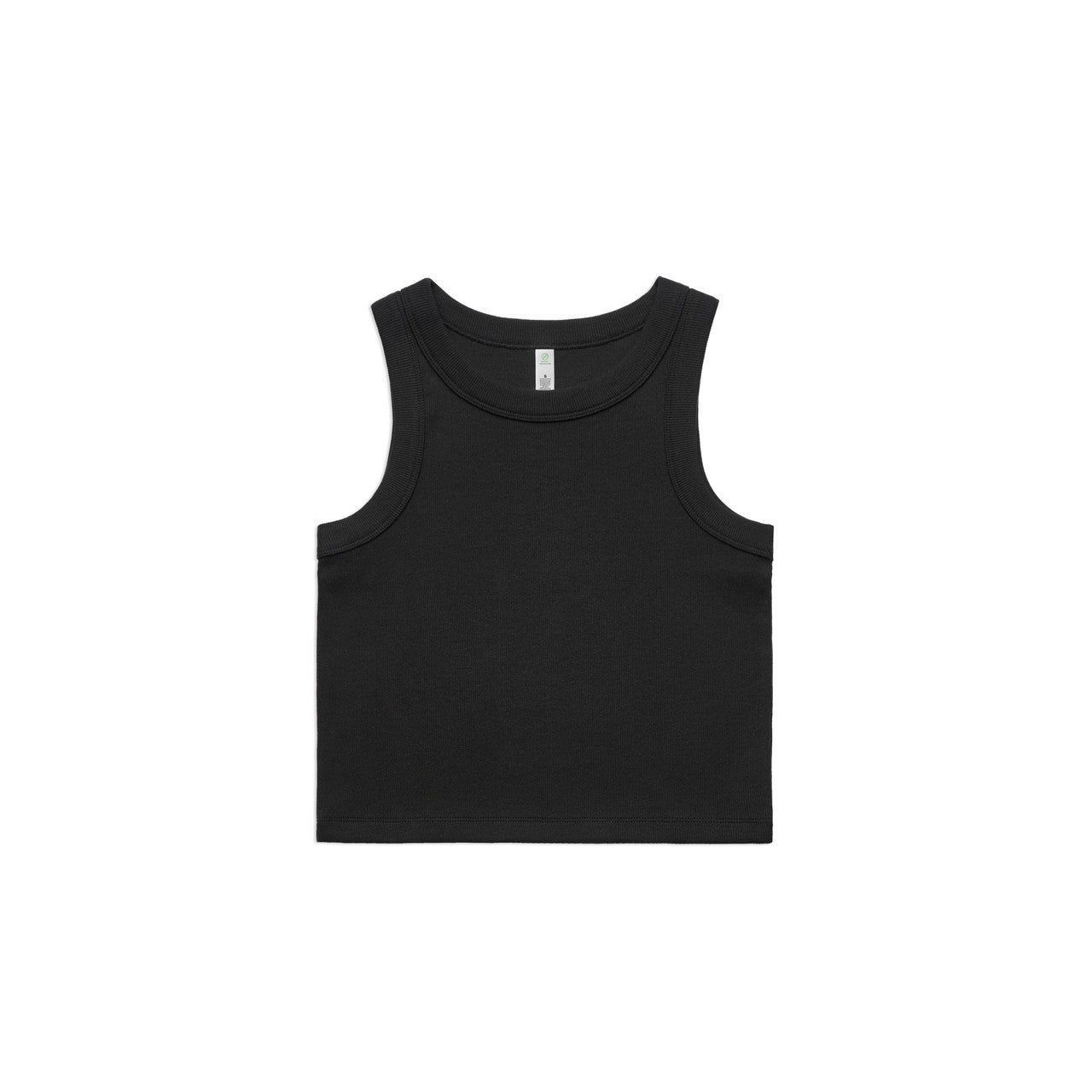 Wo's Organic Rib Crop Tank – Tank Top - Black
