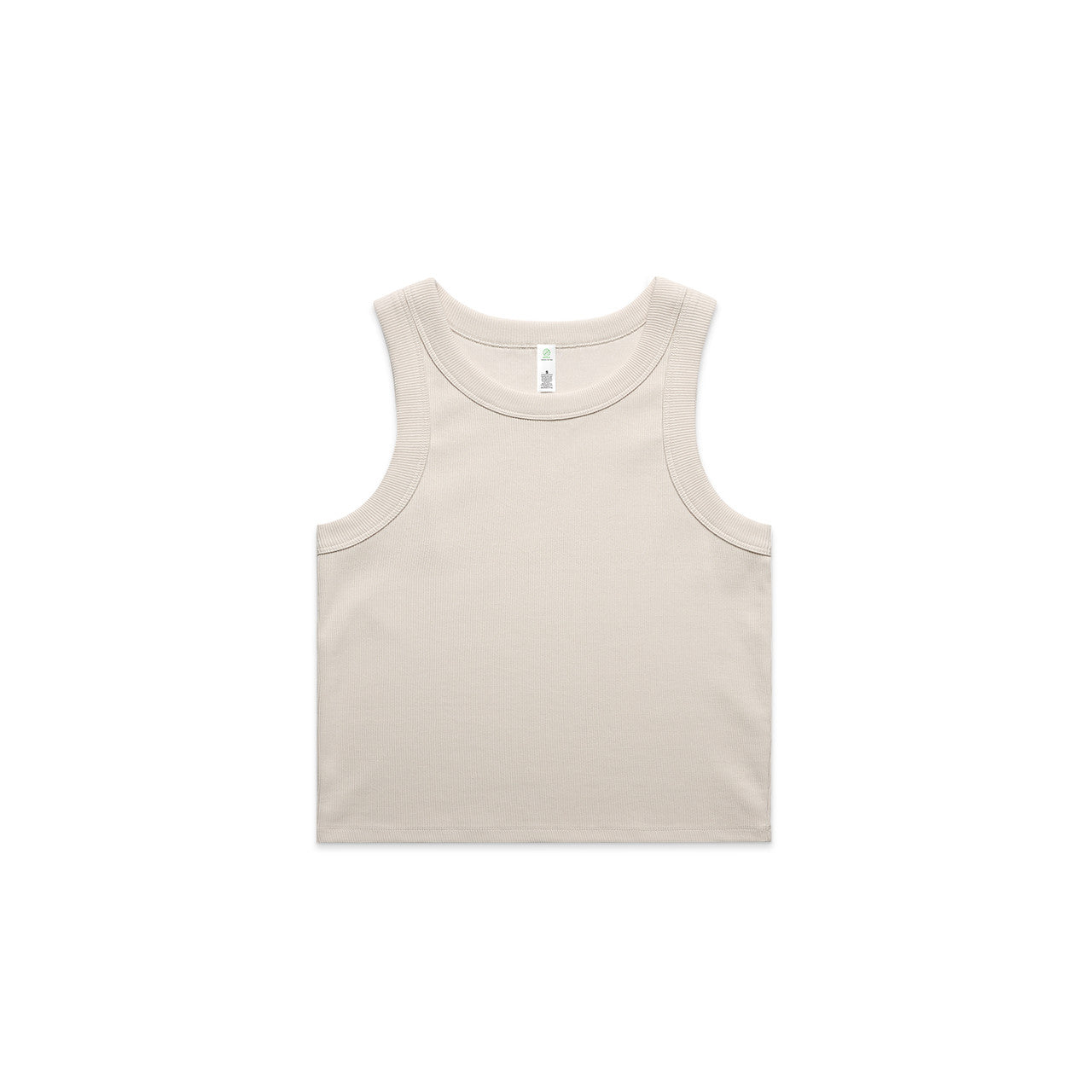 Wo's Organic Rib Crop Tank – Tank Top - Bone
