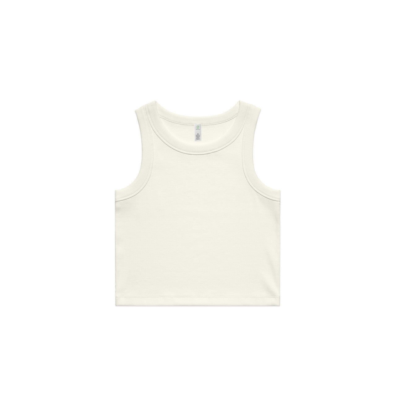 Wo's Organic Rib Crop Tank – Tank Top - Ecru