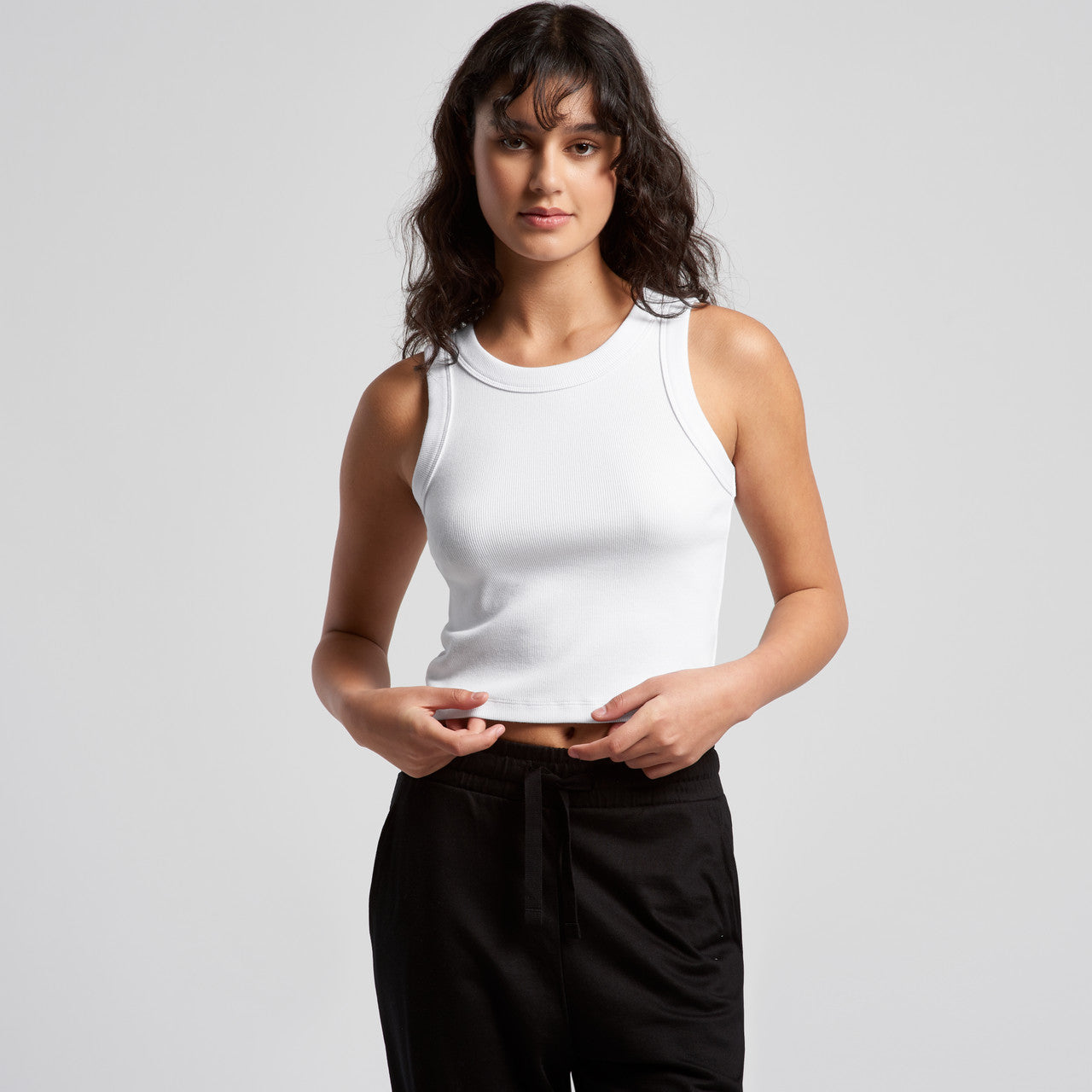 Wo's Organic Rib Crop Tank – Tank Top - BACK