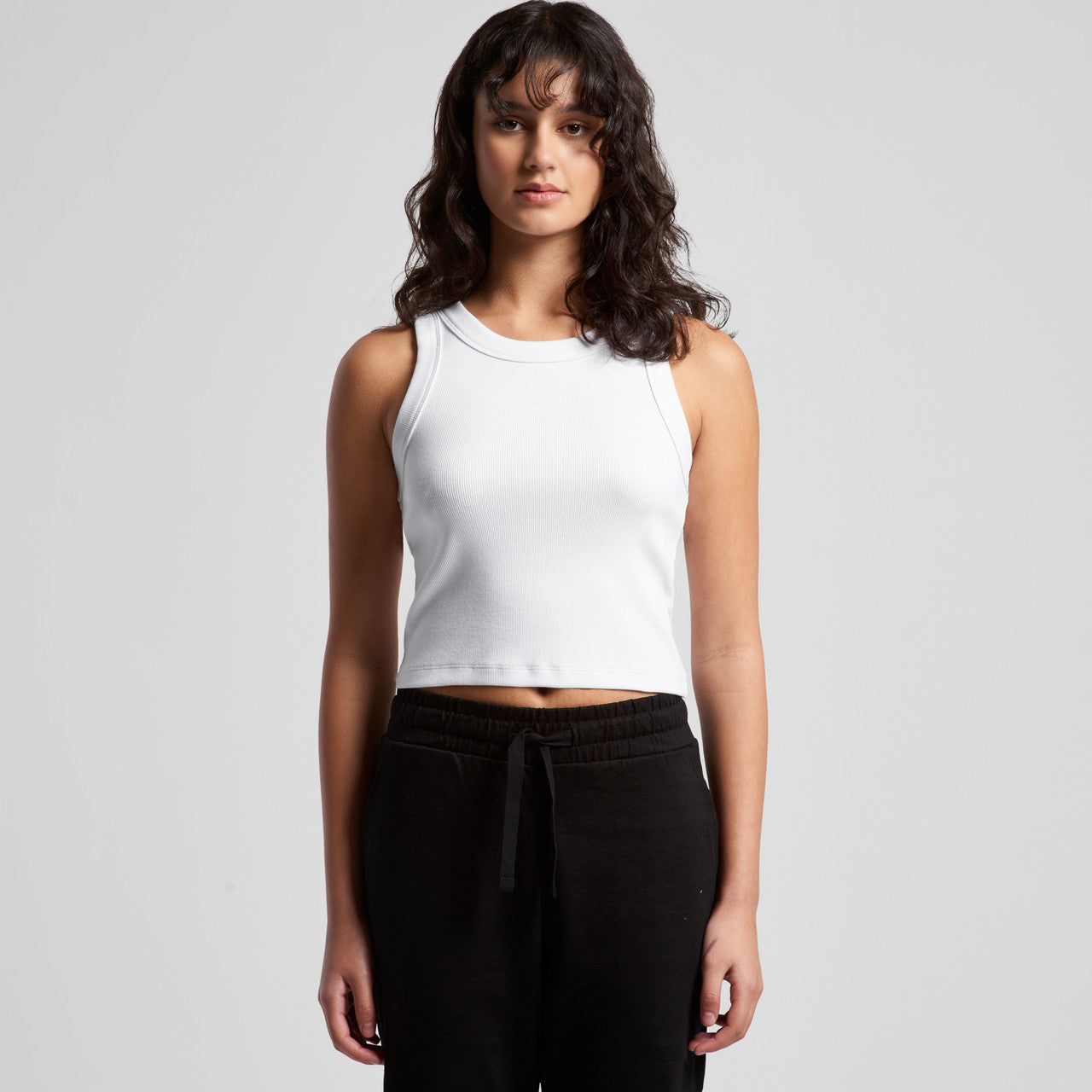 Wo's Organic Rib Crop Tank – Tank Top - MAIN
