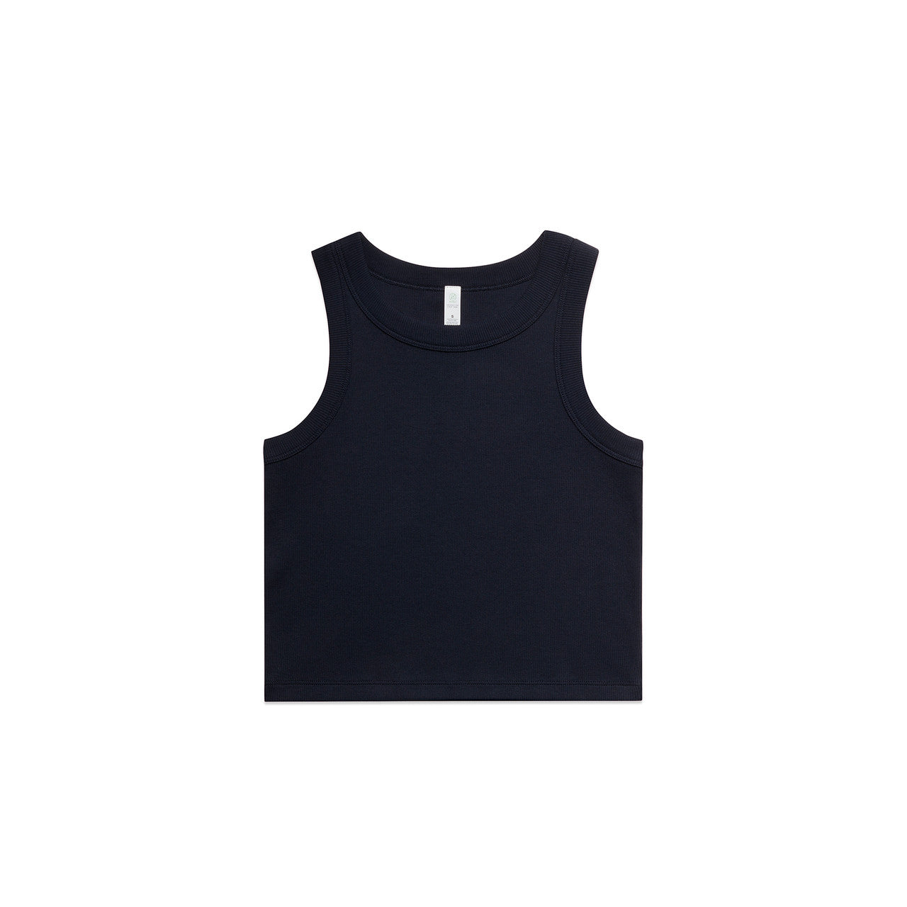 Wo's Organic Rib Crop Tank – Tank Top - Navy