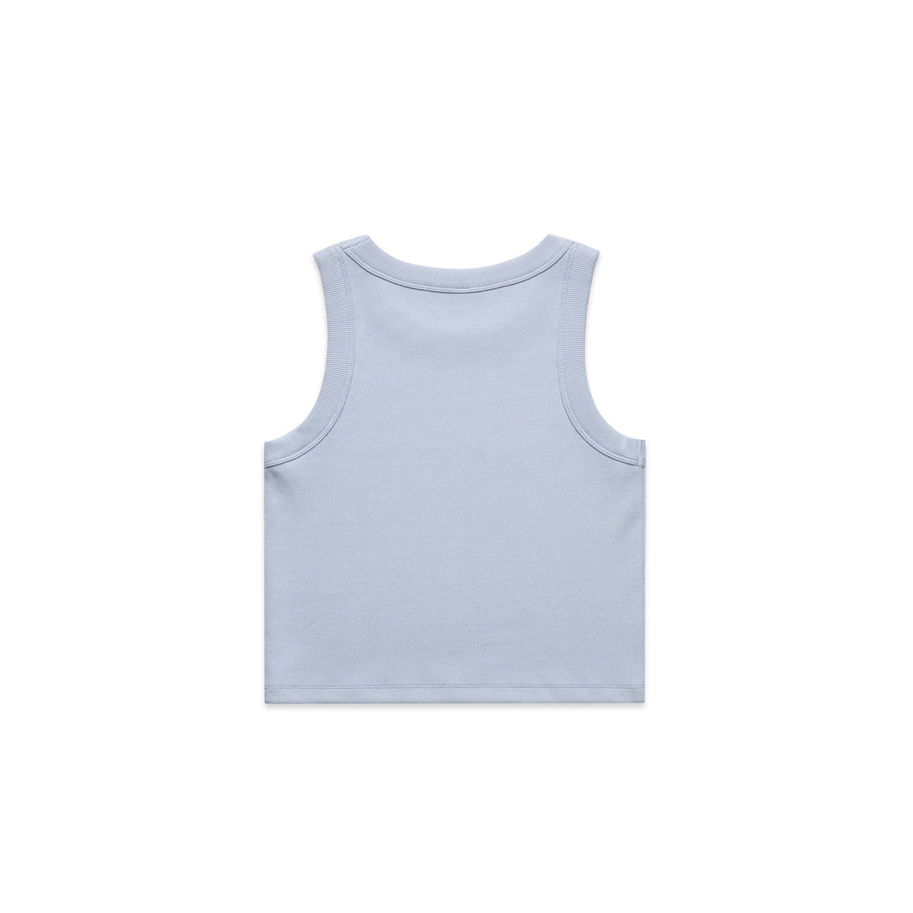 Wo's Organic Rib Crop Tank – Tank Top - POWDER - BACK
