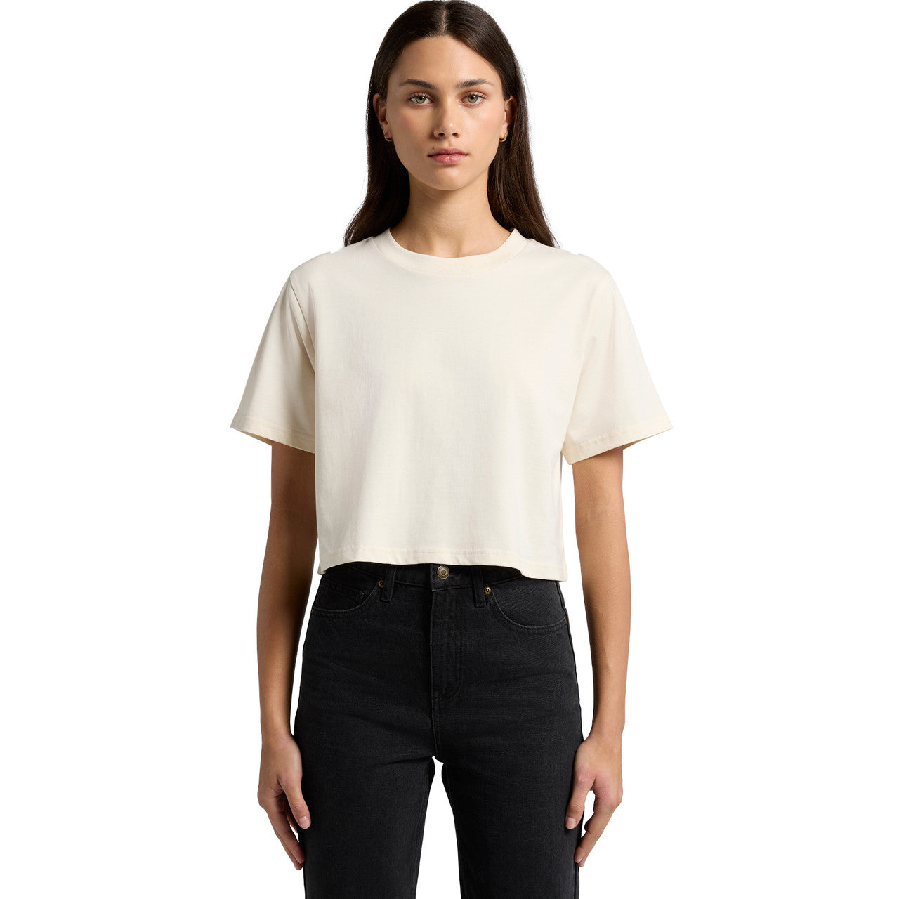 Wo's Classic Crop Tee – T-Shirt - FRONT