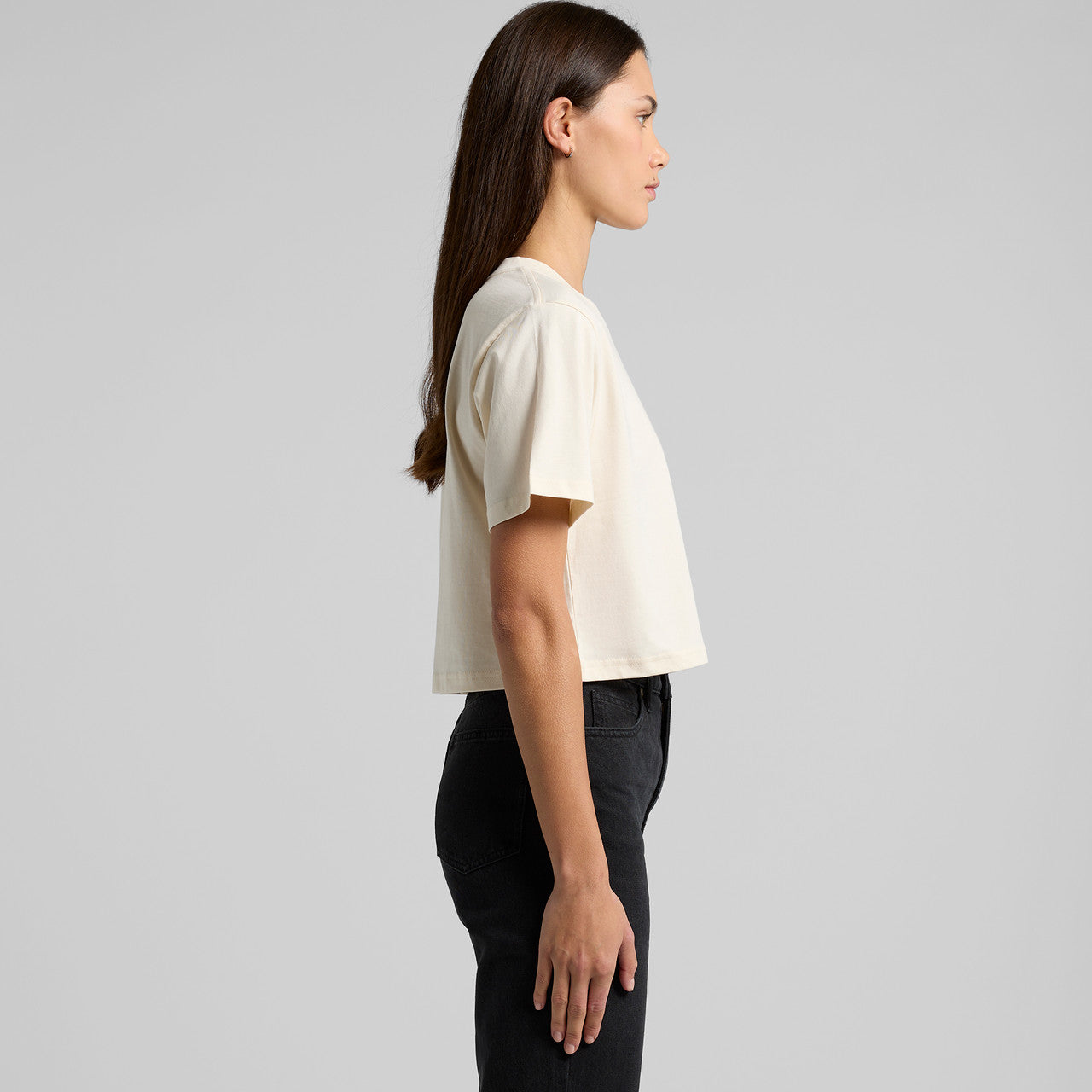 Wo's Classic Crop Tee – T-Shirt - SIDE