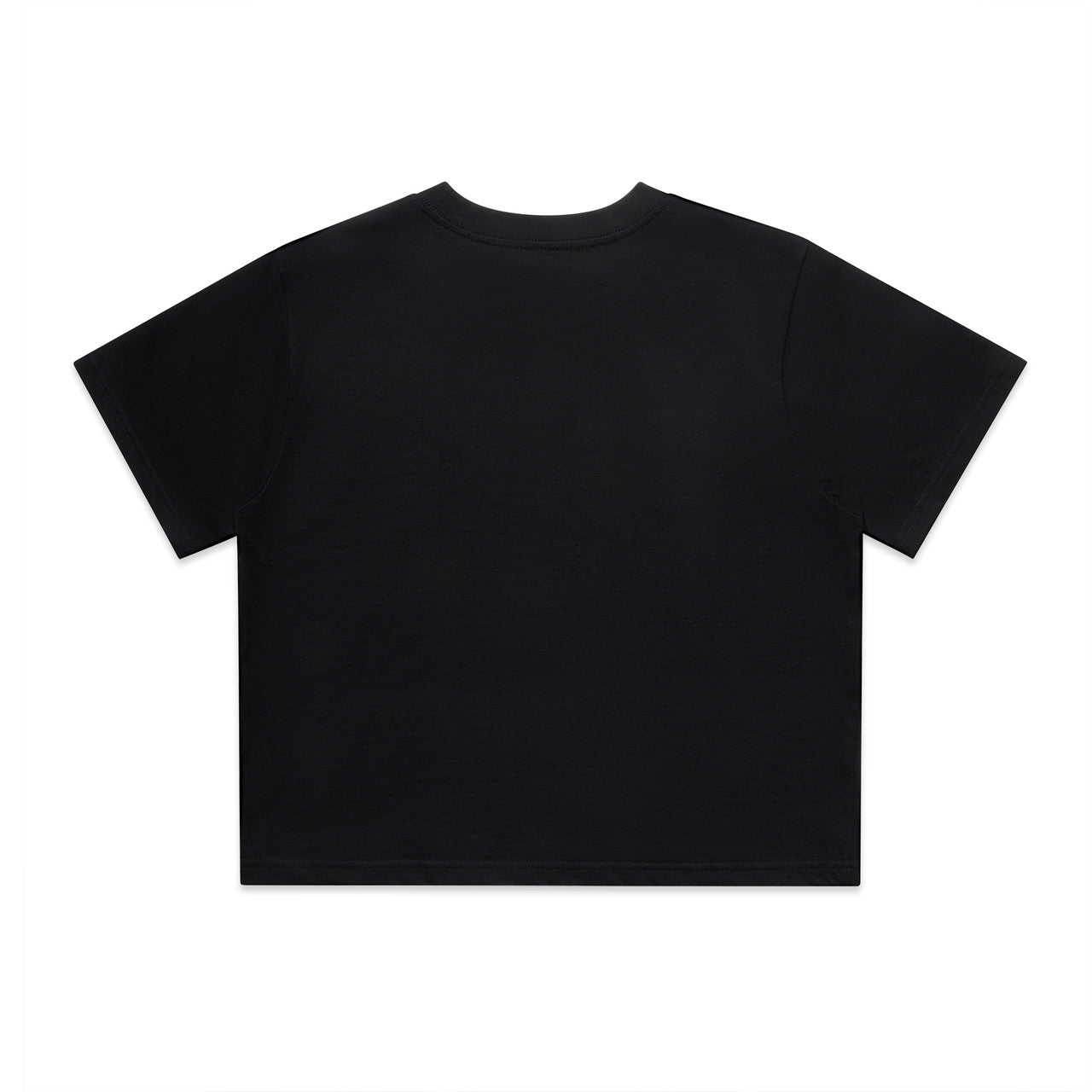 Wo's Classic Crop Tee – T-Shirt - BLACK - BACK