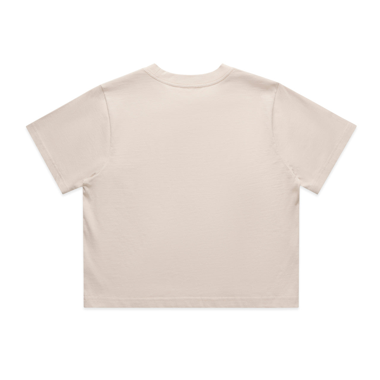 Wo's Classic Crop Tee – T-Shirt - BONE - BACK