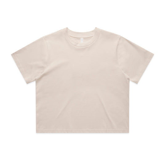 Wo's Classic Crop Tee – T-Shirt - Bone