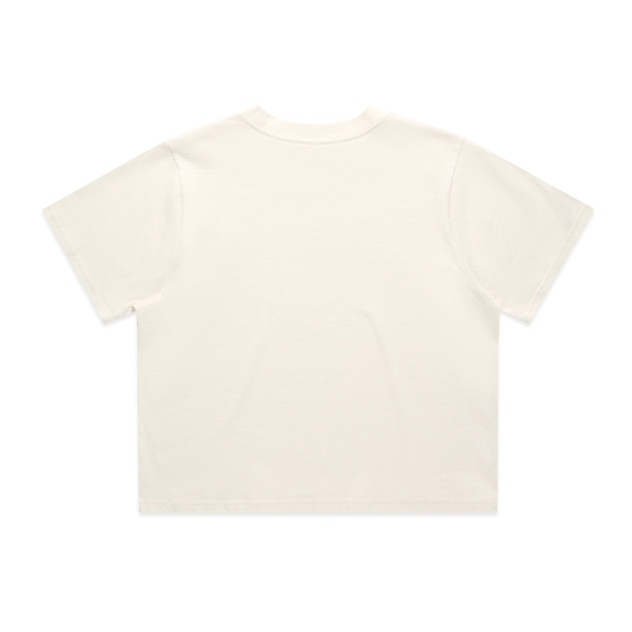 Wo's Classic Crop Tee – T-Shirt - ECRU - BACK