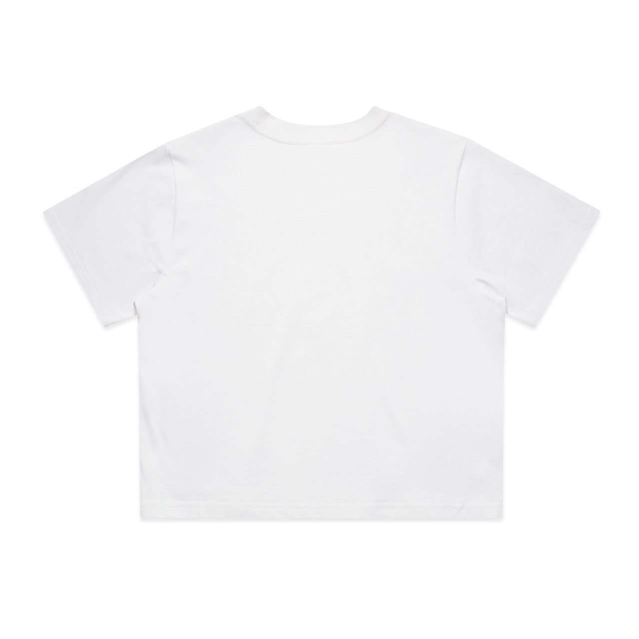 Wo's Classic Crop Tee – T-Shirt - WHITE - BACK