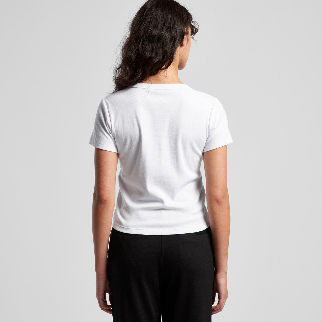 Wo's Organic Rib Baby Tee – T-Shirt - BACK