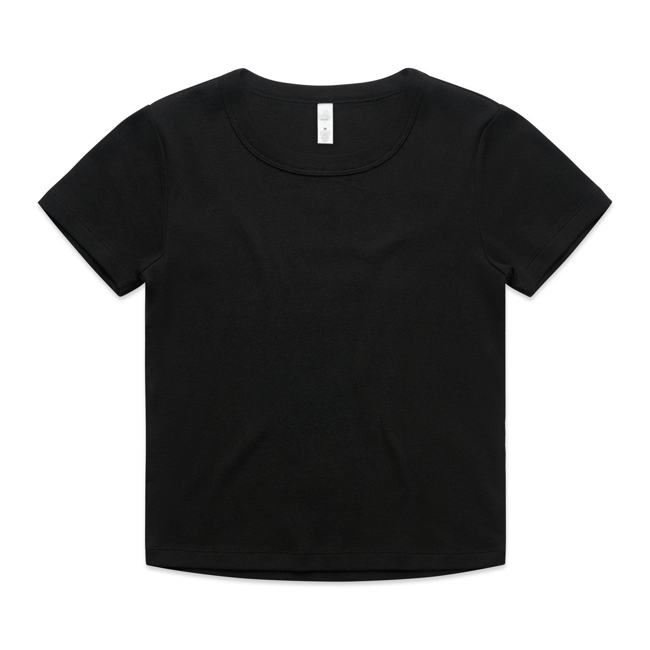 Wo's Organic Rib Baby Tee – T-Shirt - Black
