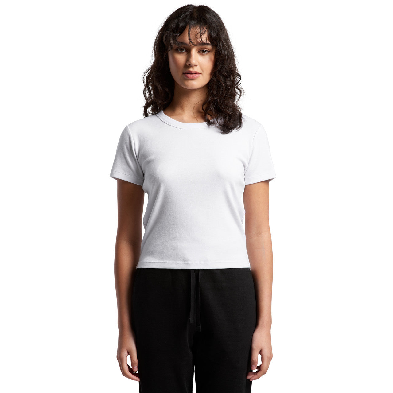 Wo's Organic Rib Baby Tee – T-Shirt - FRONT