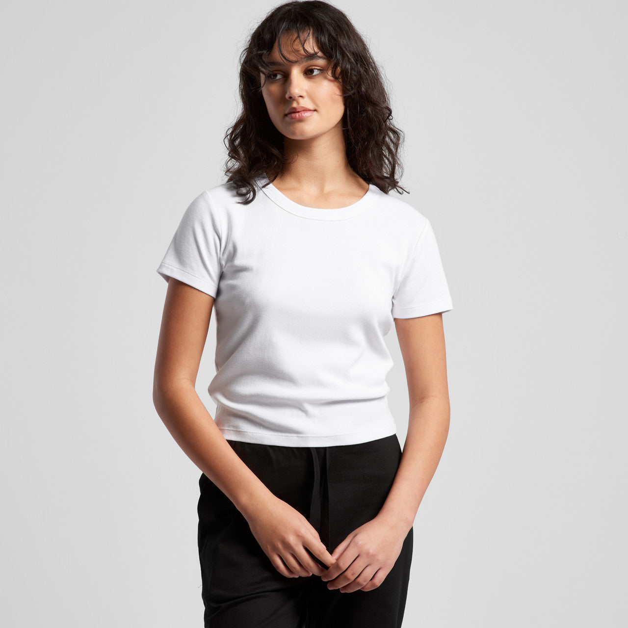 Wo's Organic Rib Baby Tee – T-Shirt - BACK