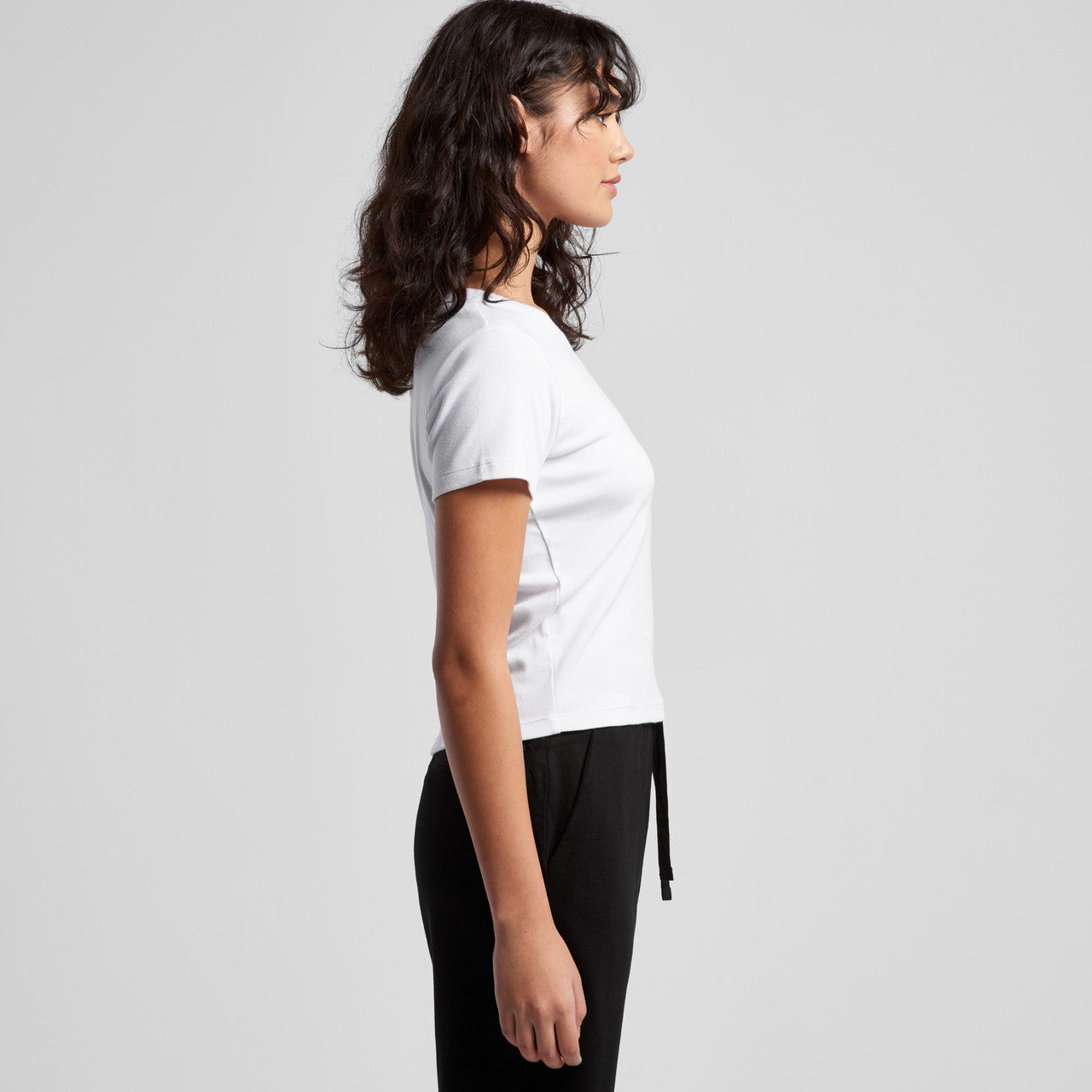Wo's Organic Rib Baby Tee – T-Shirt - SIDE