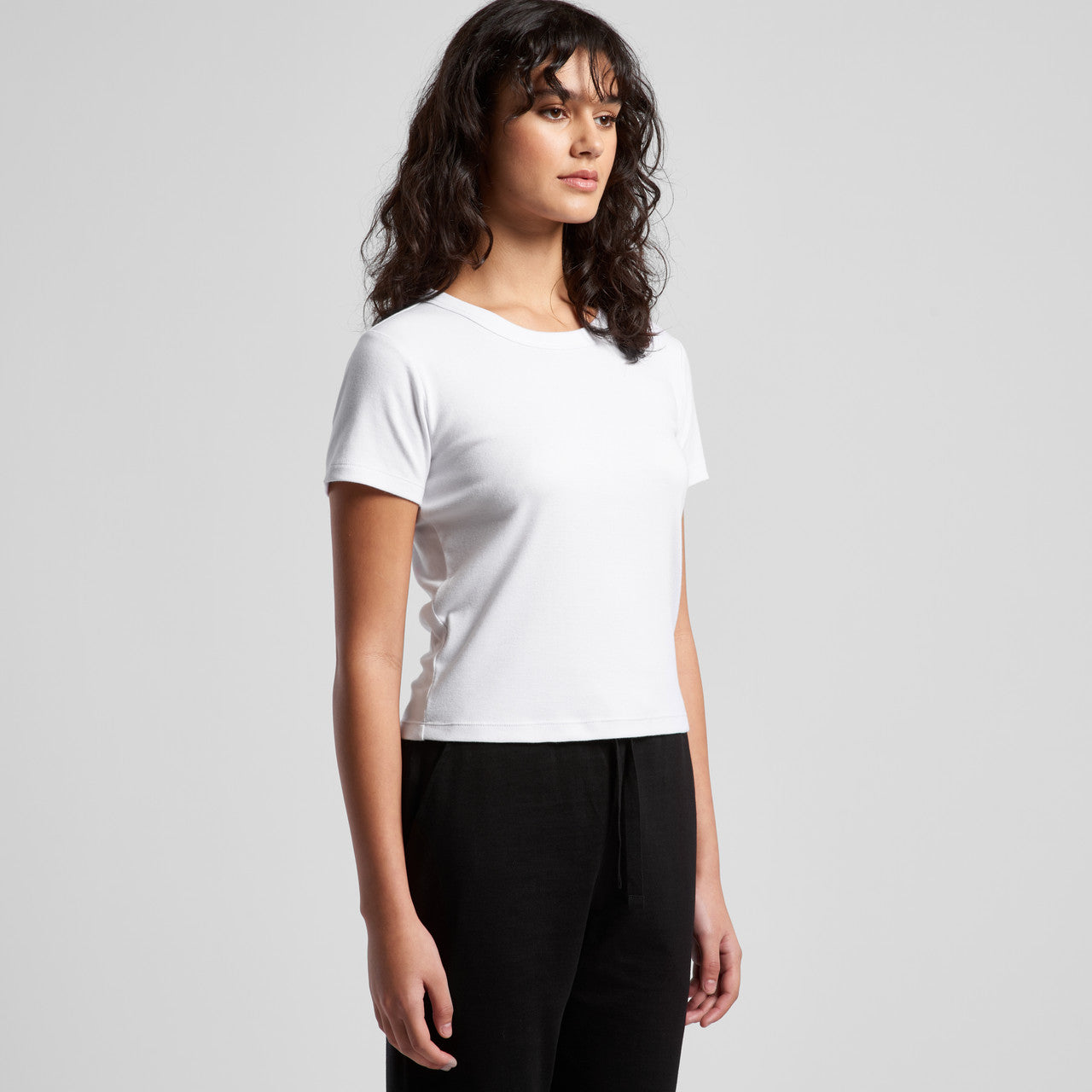 Wo's Organic Rib Baby Tee – T-Shirt - TURN