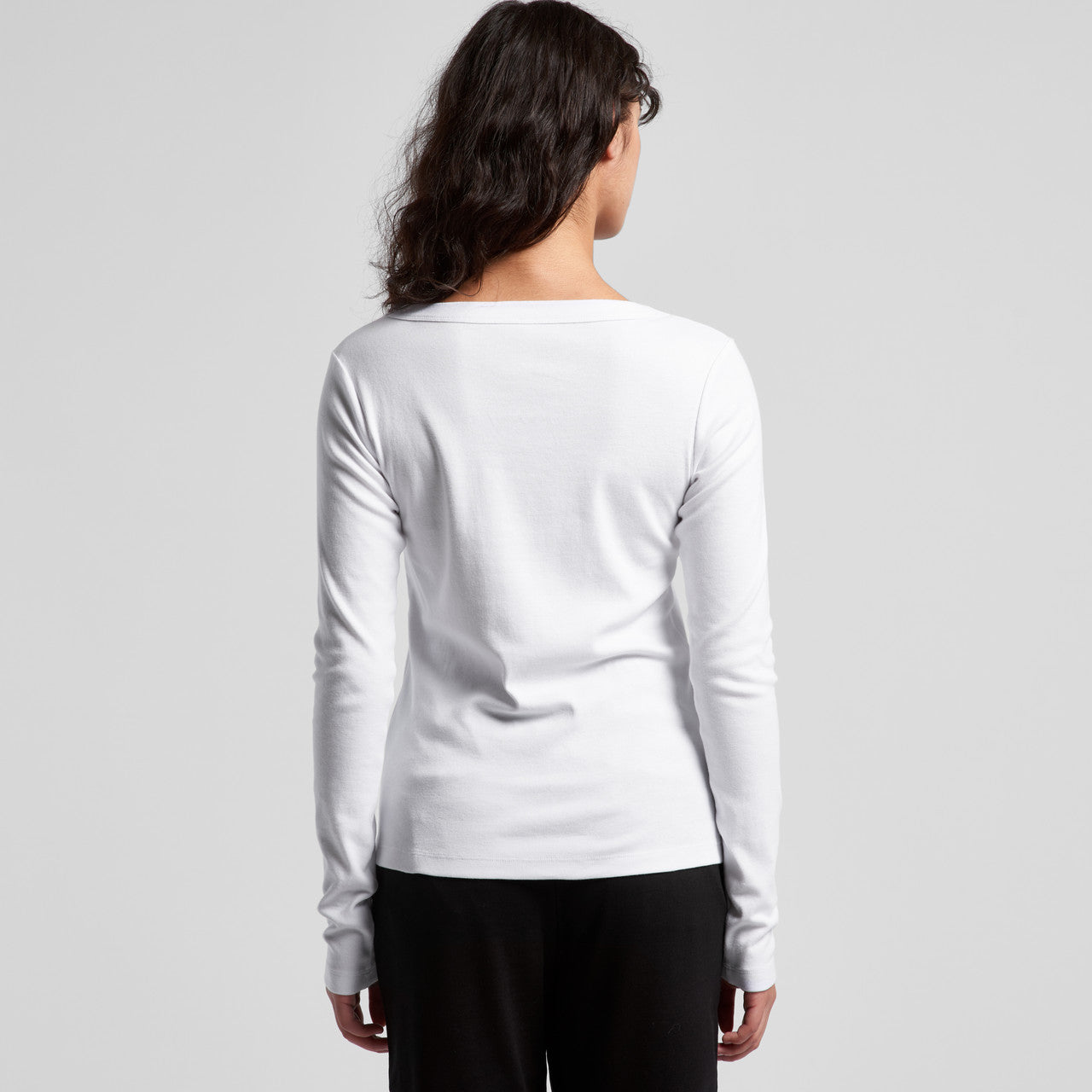Wo's Organic Baby Rib L/S Tee – Long Sleeve Tee - BACK