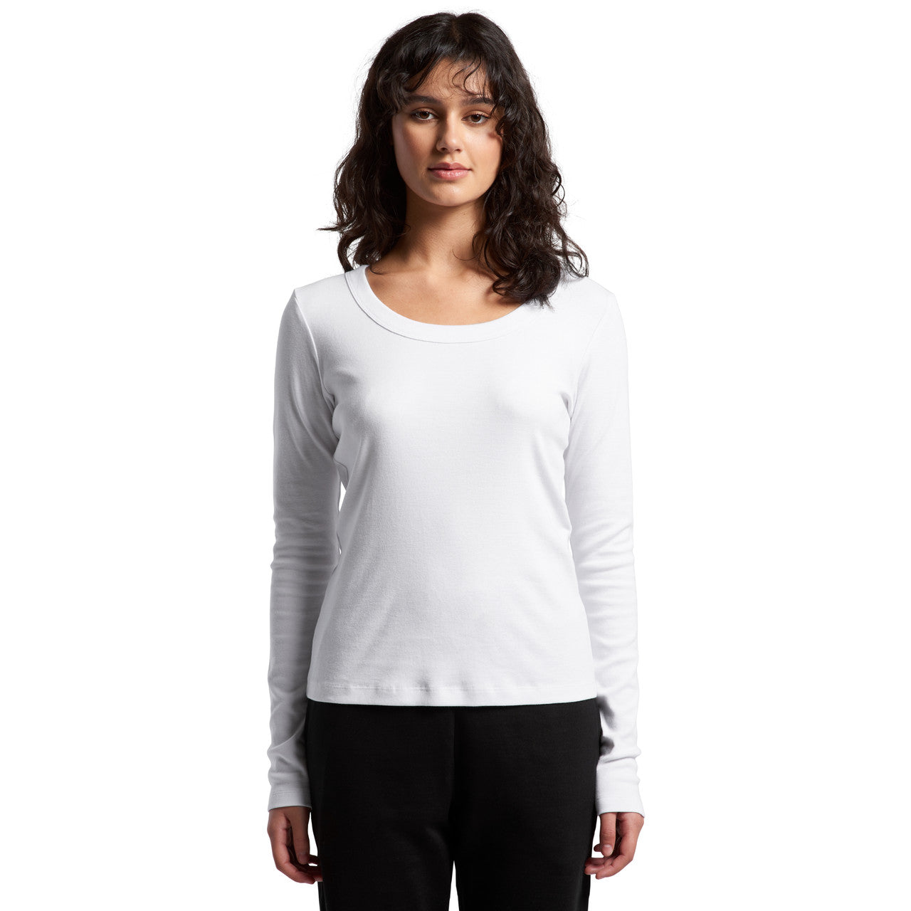 Wo's Organic Baby Rib L/S Tee – Long Sleeve Tee - FRONT