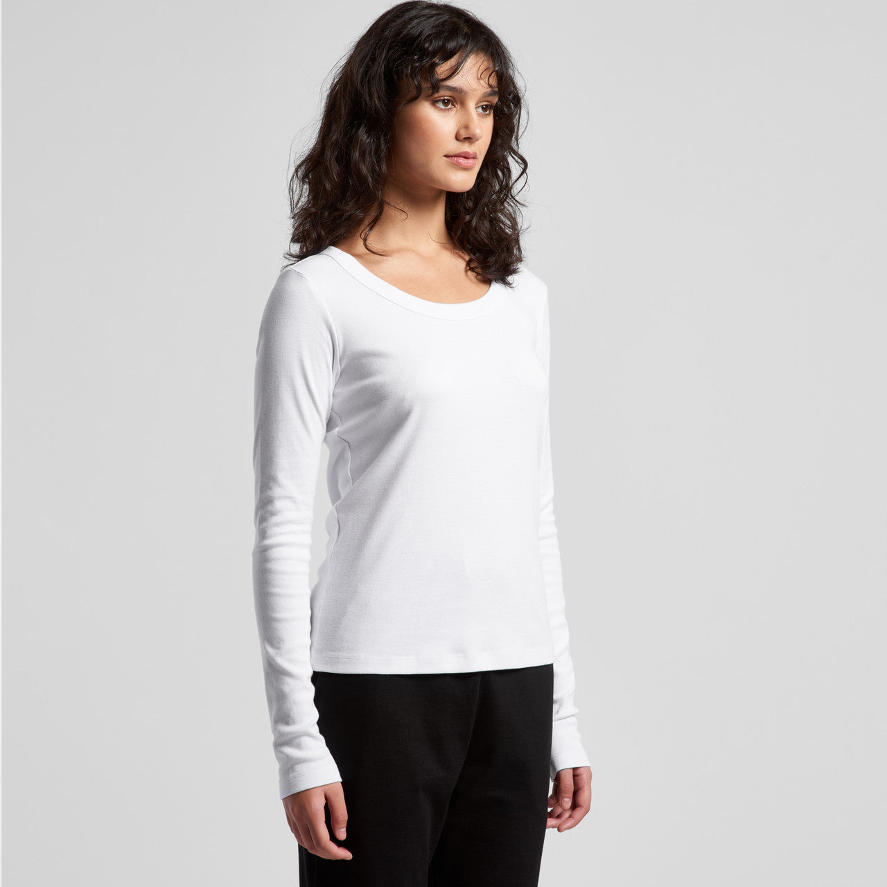 Wo's Organic Baby Rib L/S Tee – Long Sleeve Tee - TURN
