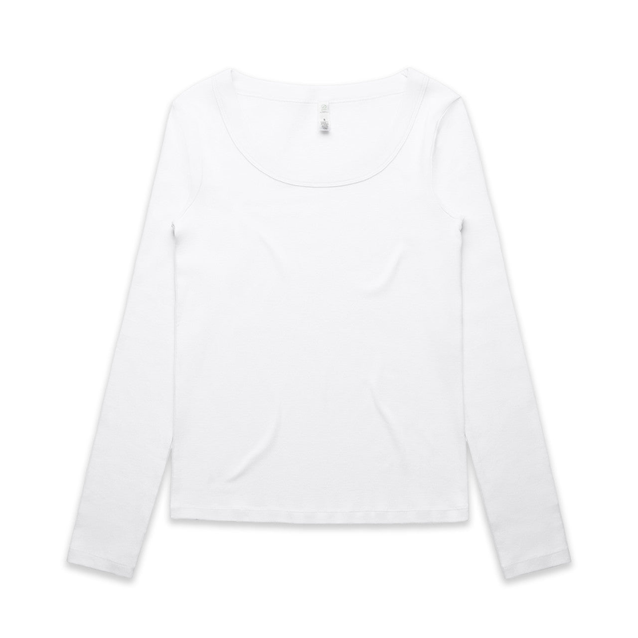 Wo's Organic Baby Rib L/S Tee – Long Sleeve Tee - White