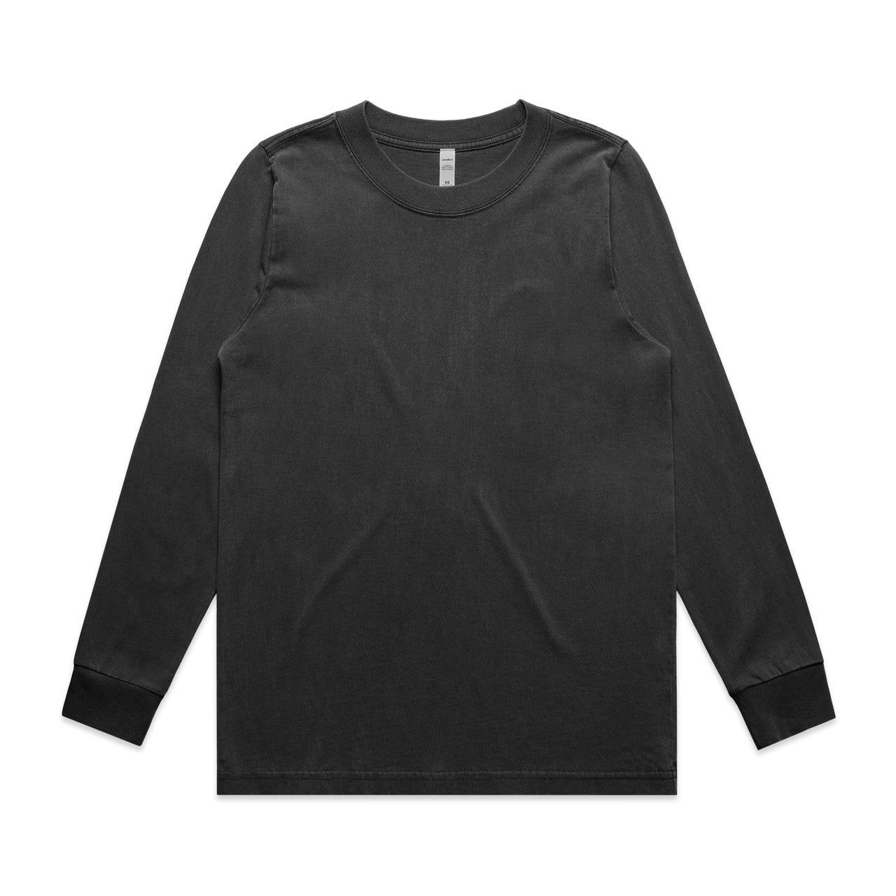 Wo's Heavy Faded L/S Tee – Long Sleeve Tee - Faded Black