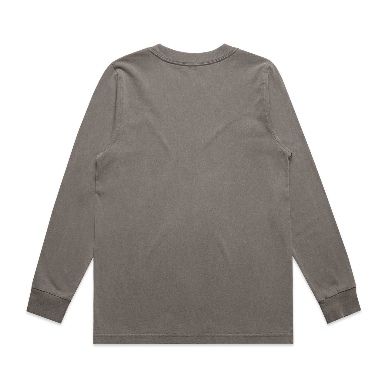 Wo's Heavy Faded L/S Tee – Long Sleeve Tee - FADED GREY - BACK