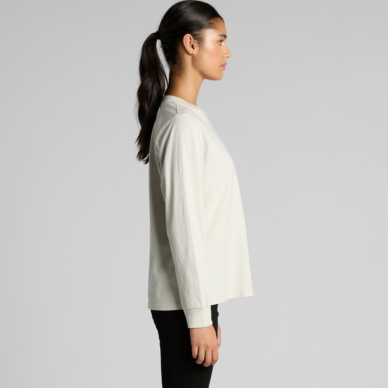 Wo's Heavy Faded L/S Tee – Long Sleeve Tee - SIDE
