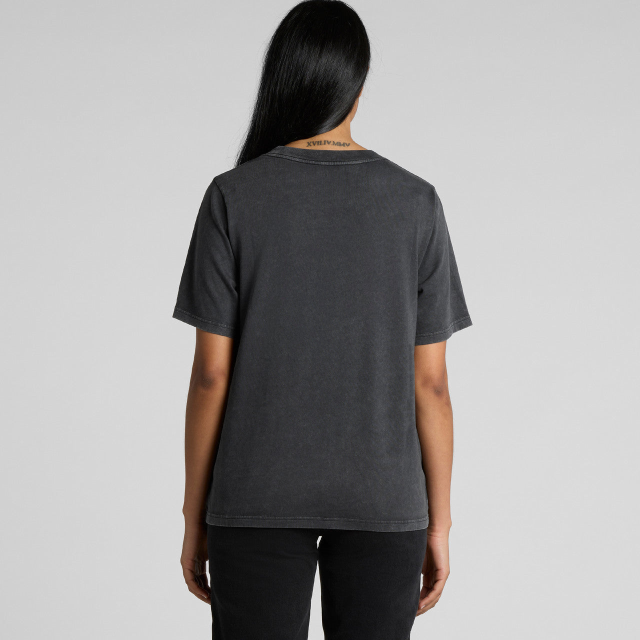 Wo's Stone Wash Heavy Tee – T-Shirt - BACK