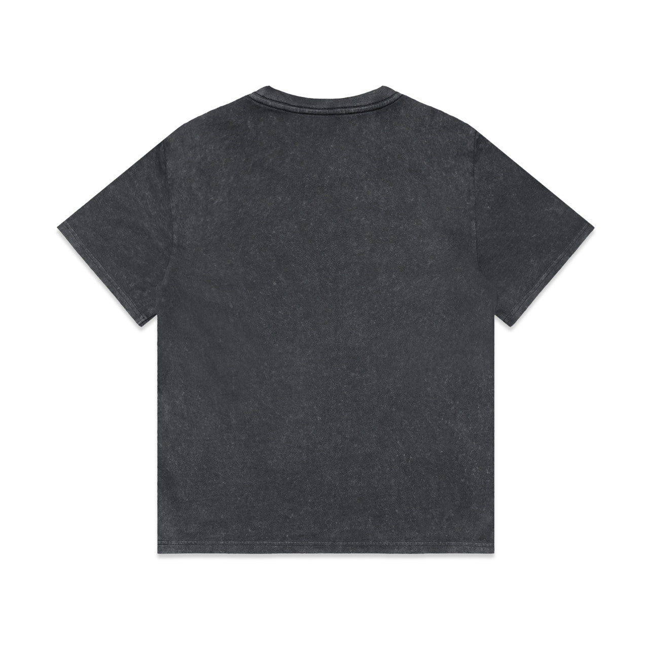 Wo's Stone Wash Heavy Tee – T-Shirt - BLACK STONE - BACK