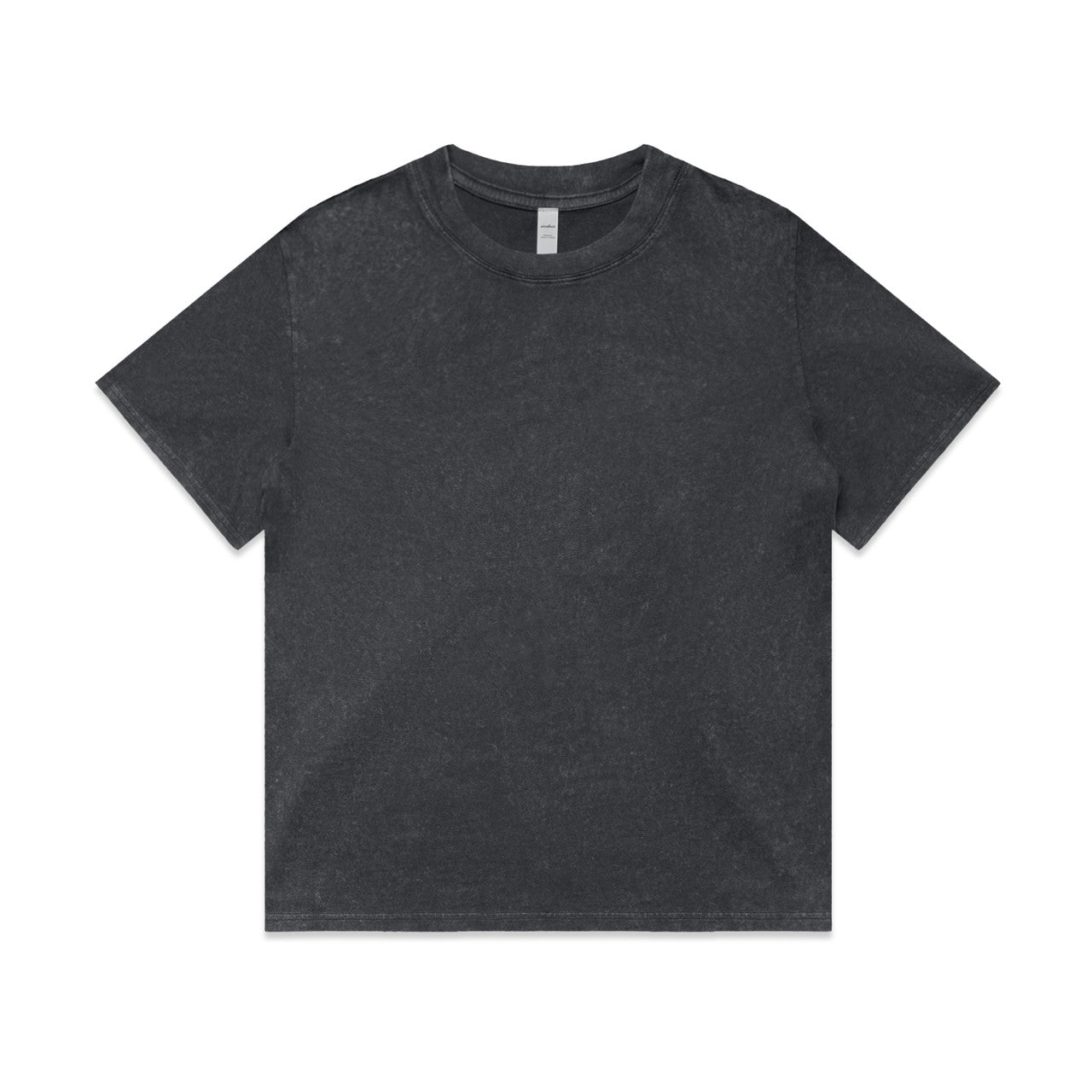 Wo's Stone Wash Heavy Tee – T-Shirt - Black Stone