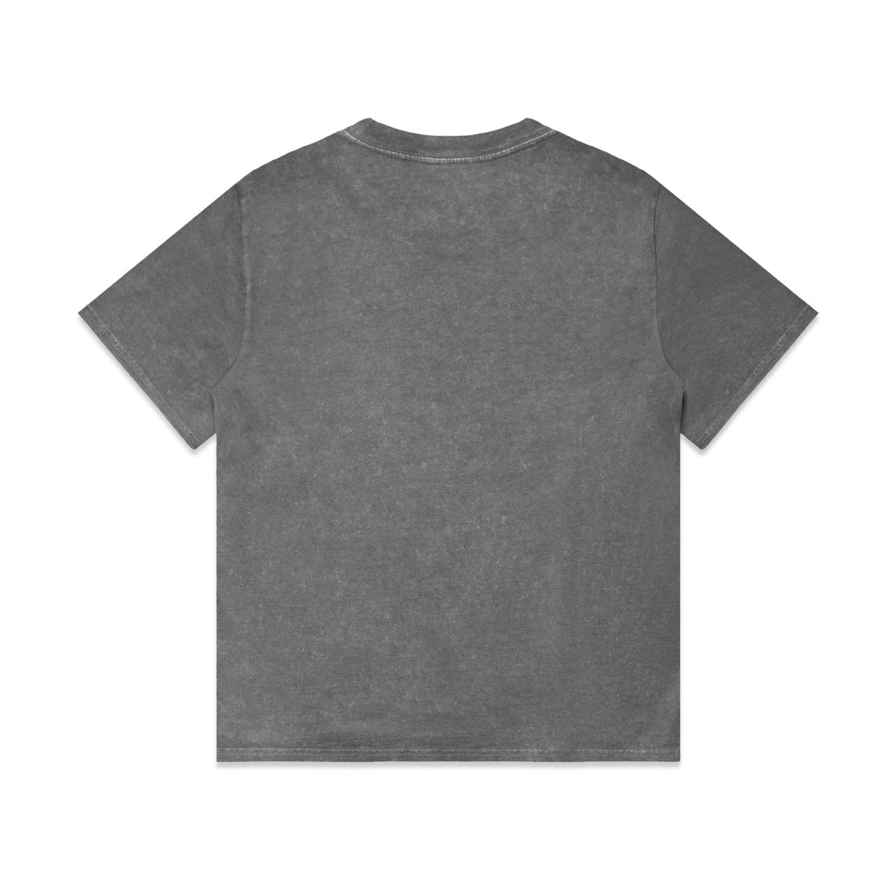Wo's Stone Wash Heavy Tee – T-Shirt - COAL STONE - BACK