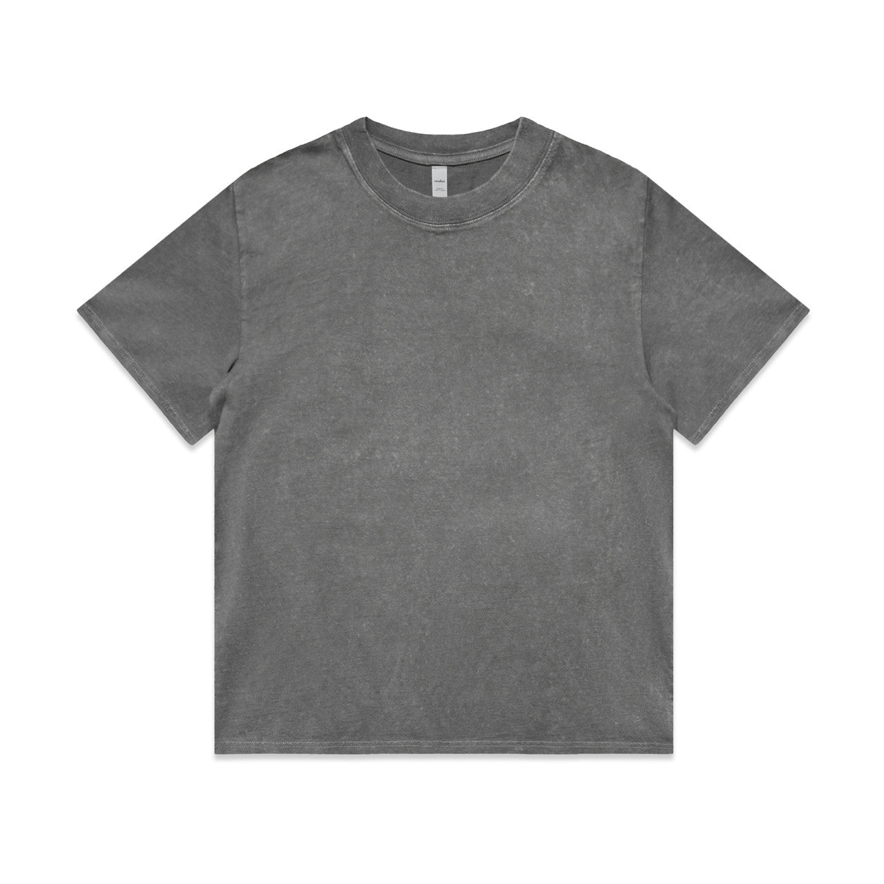 Wo's Stone Wash Heavy Tee – T-Shirt - Coal Stone