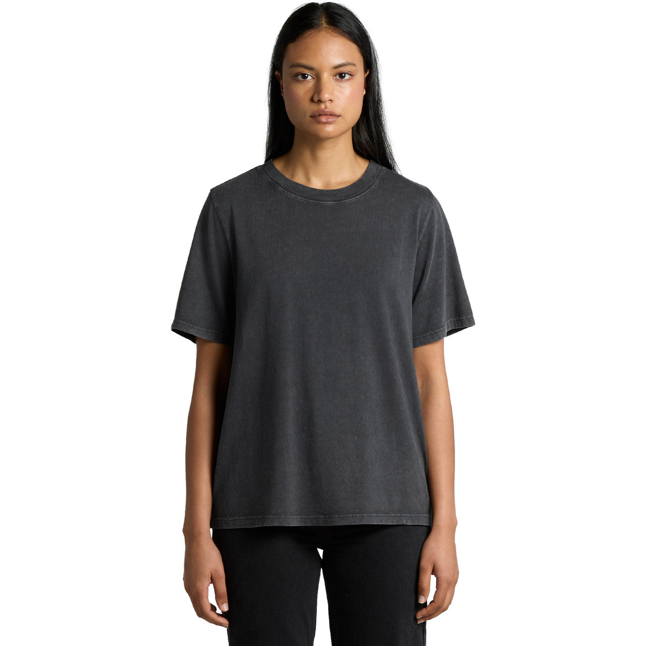 Wo's Stone Wash Heavy Tee – T-Shirt - FRONT