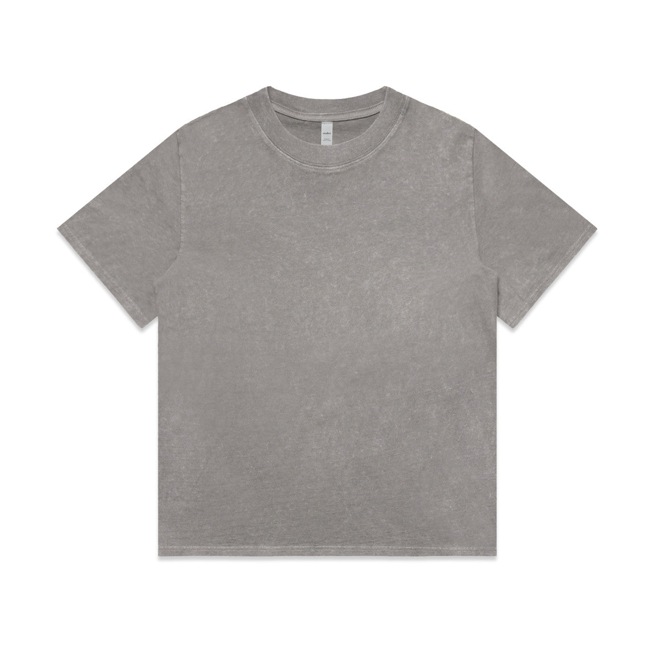 Wo's Stone Wash Heavy Tee – T-Shirt - Grey Stone