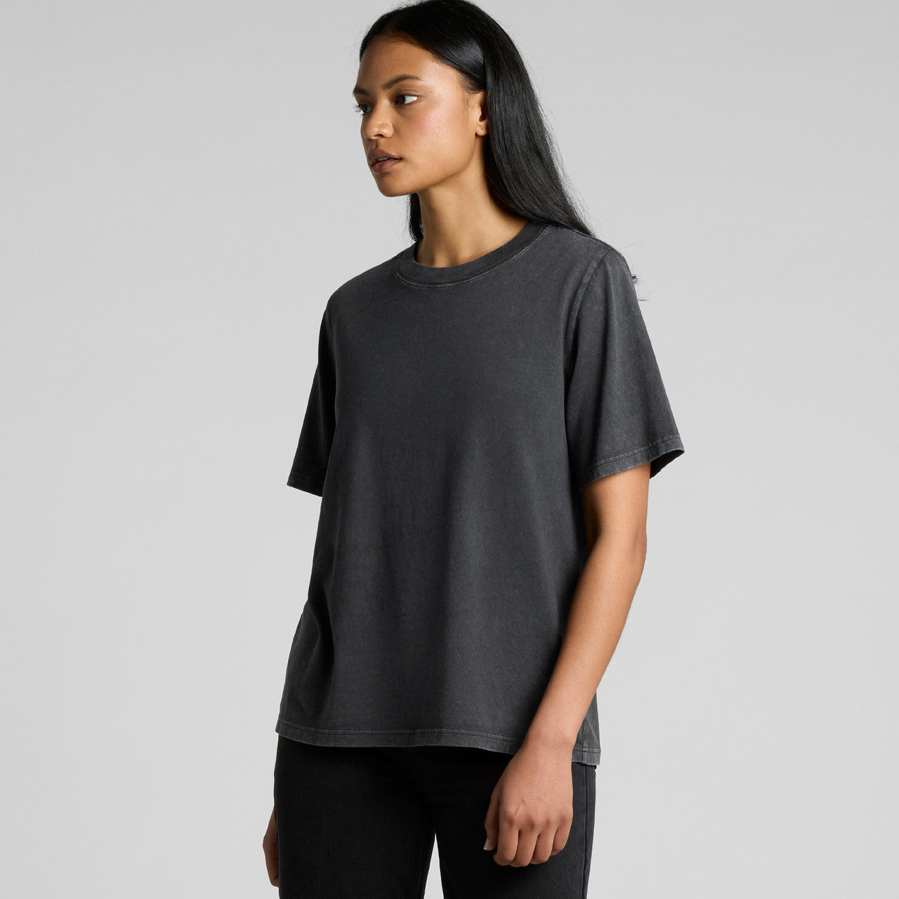 Wo's Stone Wash Heavy Tee – T-Shirt - 