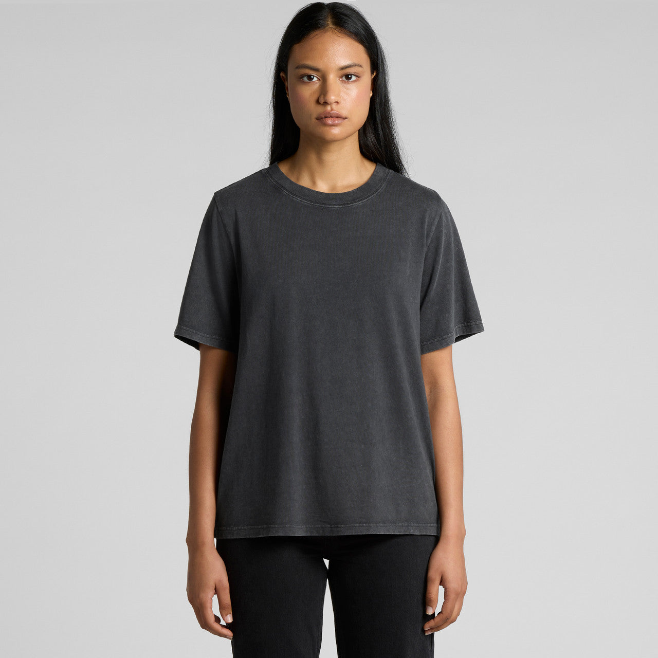 Wo's Stone Wash Heavy Tee – T-Shirt - MAIN