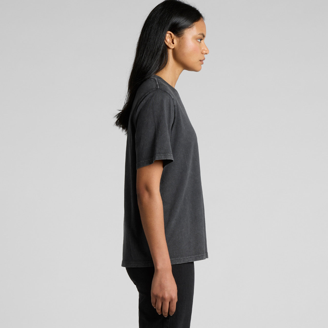 Wo's Stone Wash Heavy Tee – T-Shirt - SIDE
