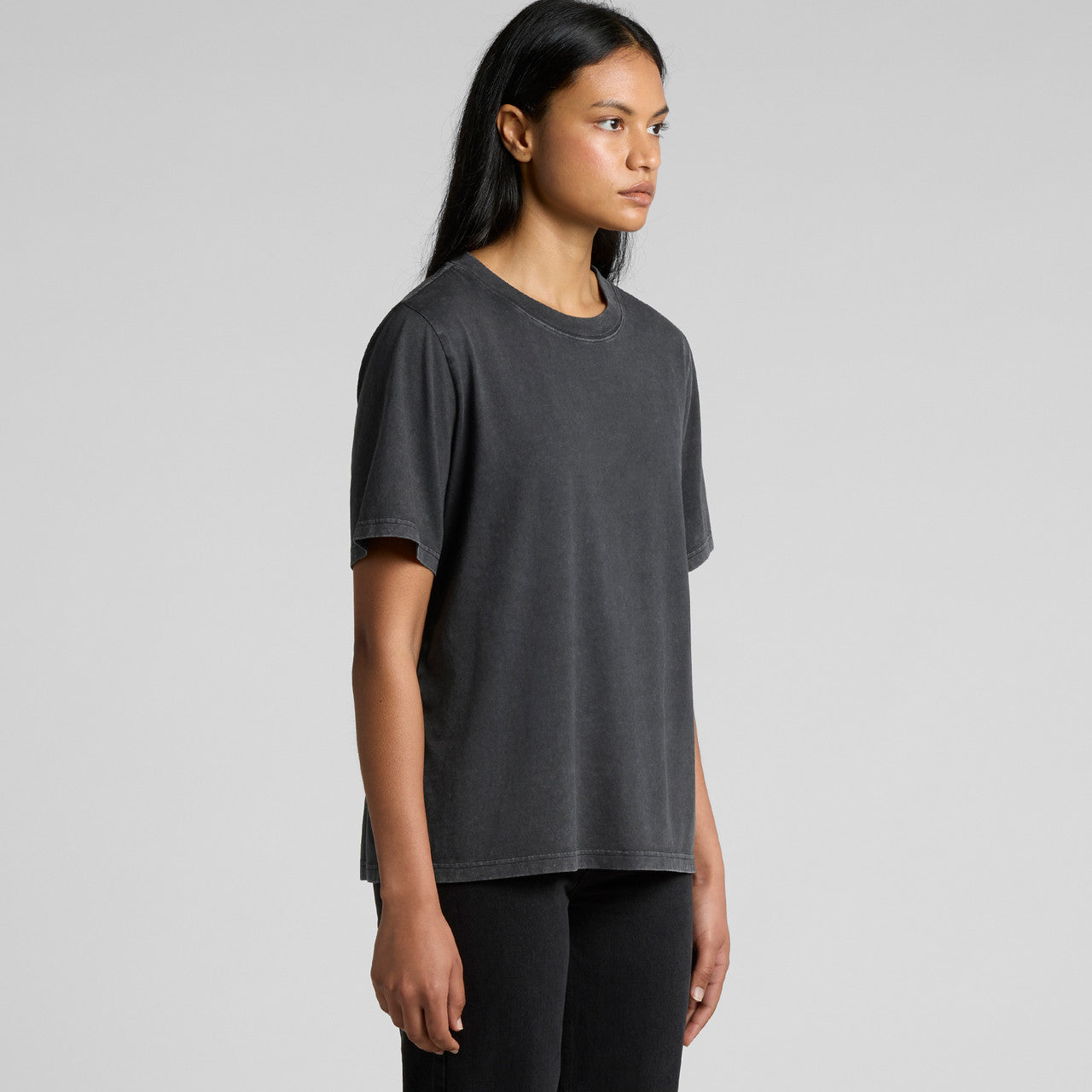 Wo's Stone Wash Heavy Tee – T-Shirt - TURN