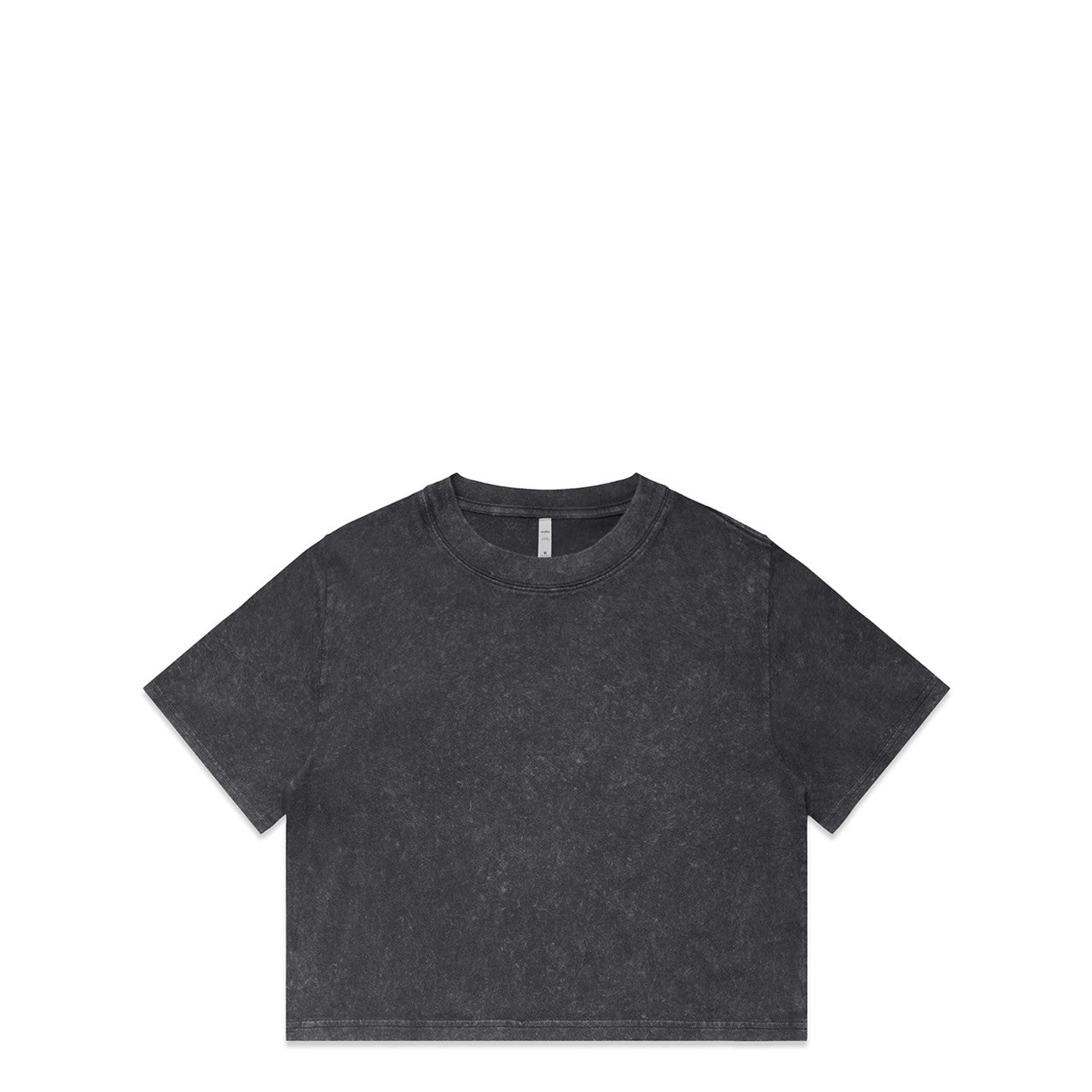 Wo's Stone Wash Heavy Crop – T-Shirt - 