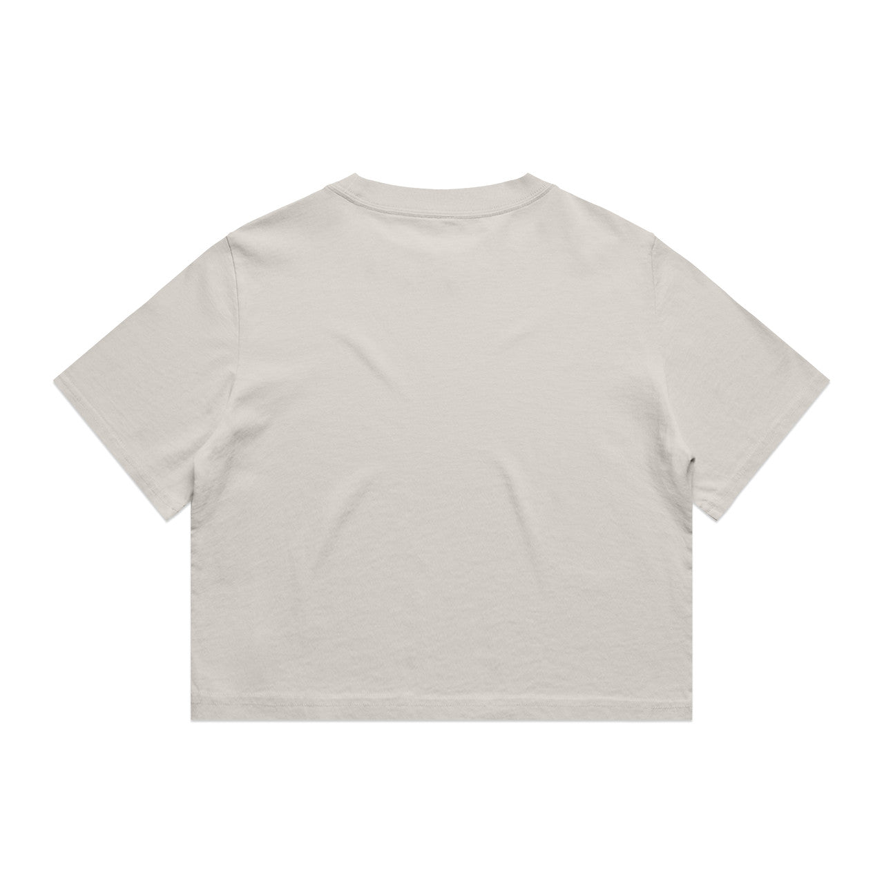 Wo's Heavy Faded Crop Tee – T-Shirt - FADED BONE - BACK