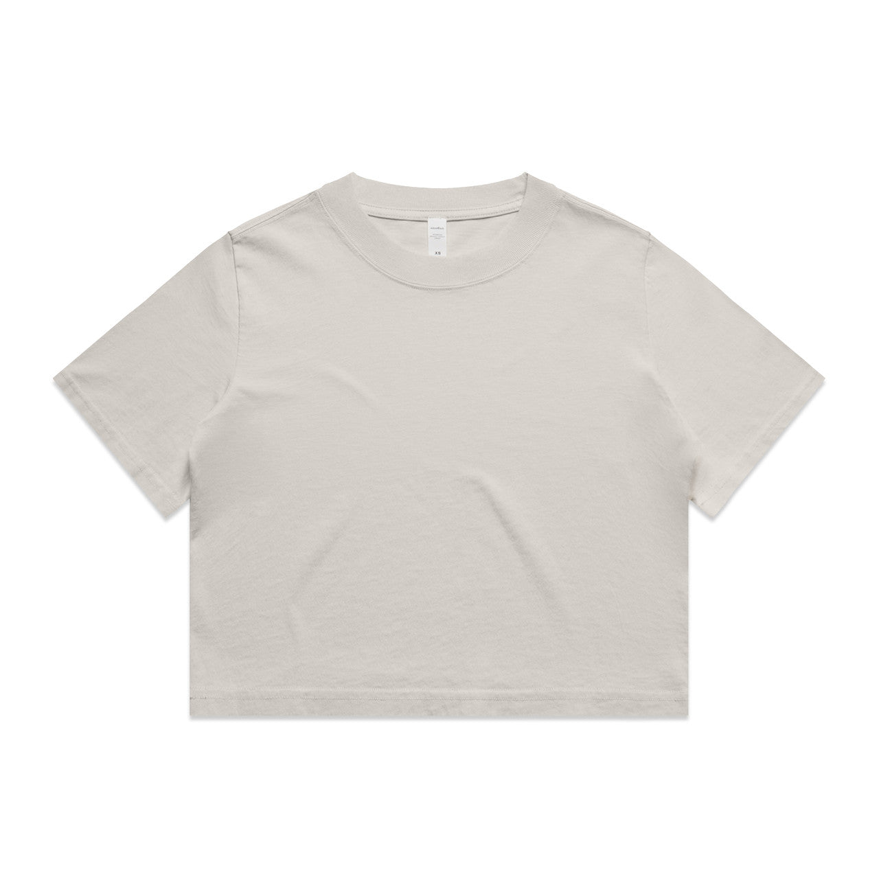 Wo's Heavy Faded Crop Tee – T-Shirt - Faded Bone