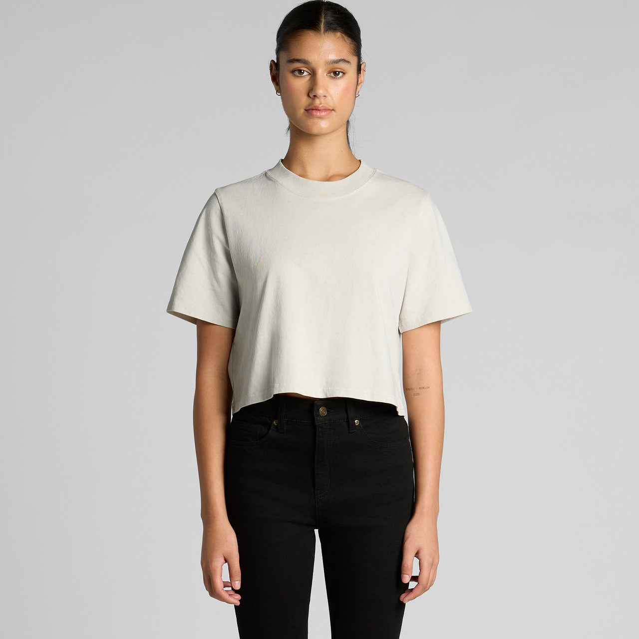 Wo's Heavy Faded Crop Tee – T-Shirt - MAIN