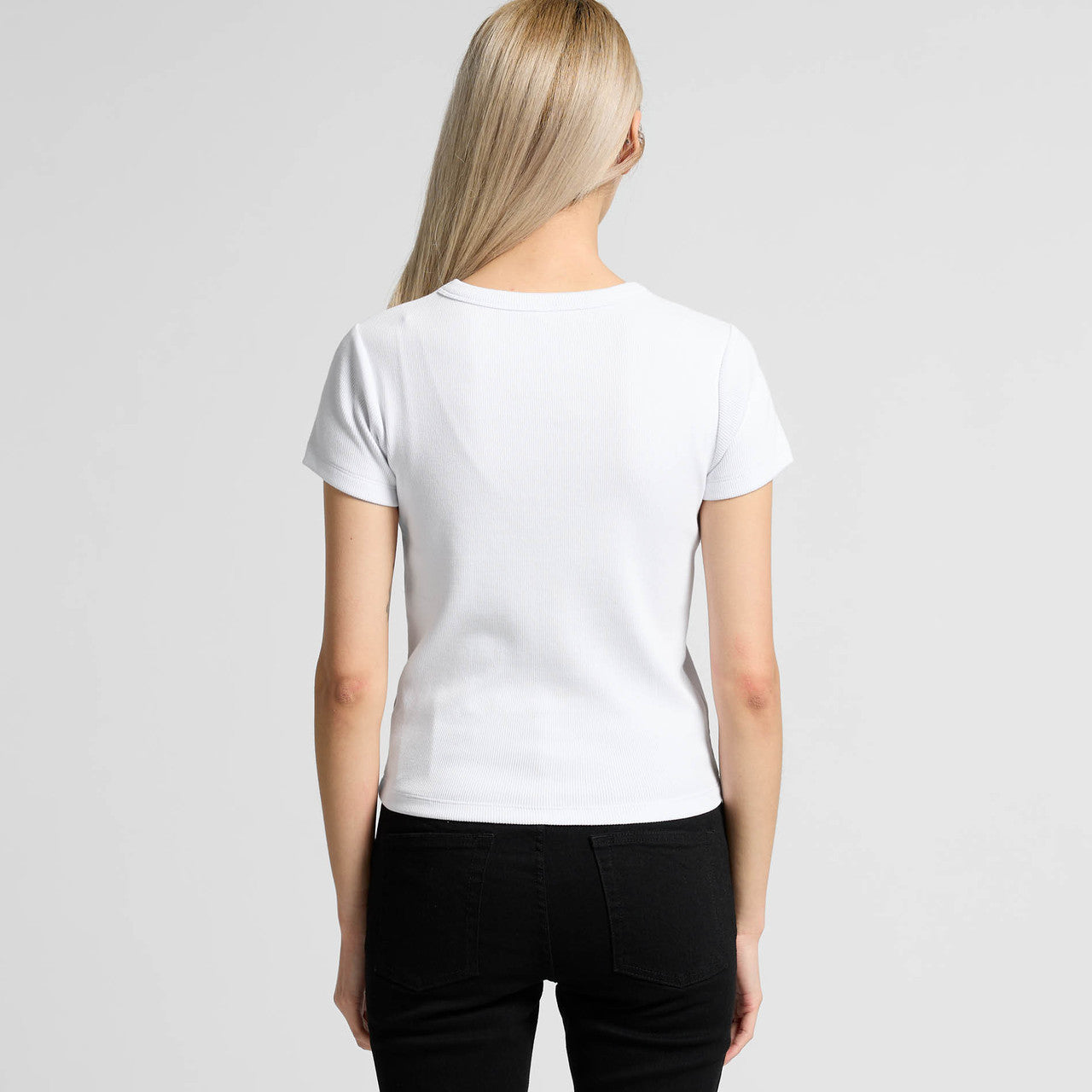 Wo's Organic Rib Tee – T-Shirt - BACK