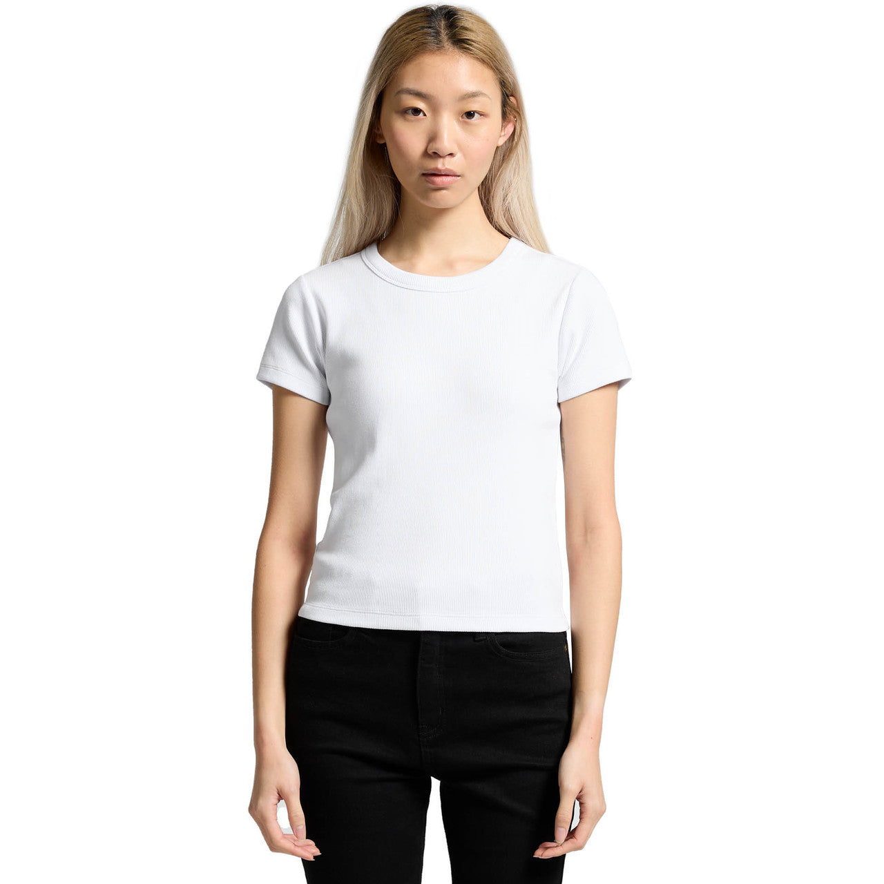 Wo's Organic Rib Tee – T-Shirt - FRONT